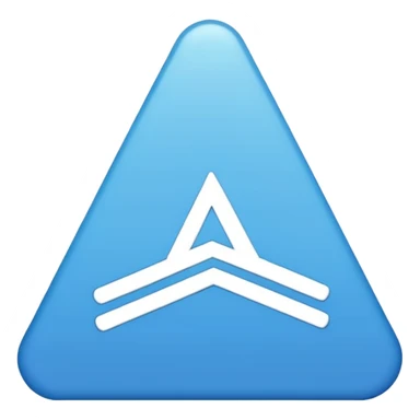 The background should be blue, and inside it should be a white straight line symbol sticker