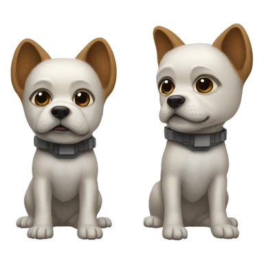 dog in clone costume star wars  sticker