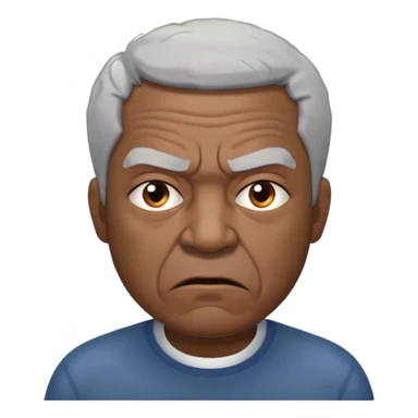 Older black angry  vulture looking to front sticker