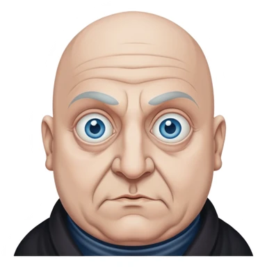 uncle fester, blue eyes sticker
