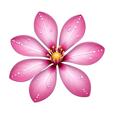sakura flower with sparkles sticker