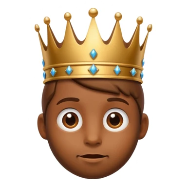 There is a hazelnut with a crown on his head sticker