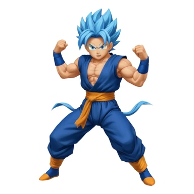 Goku ssj3 and vegeta ssj3 fusion dance aura = vegito ssj3 sticker