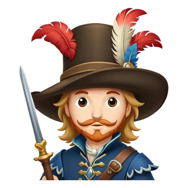 A musketeer sticker