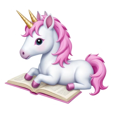Unicorns read book
A baby unicorn lying on its belly, flipping pages with its hoof.













 sticker