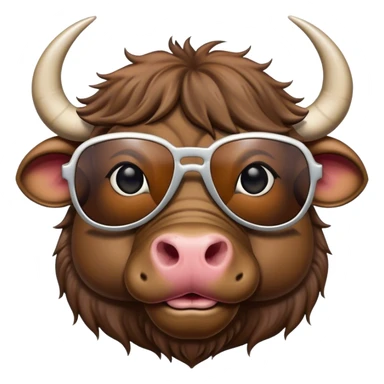 water buffalo with sunglasses sticker