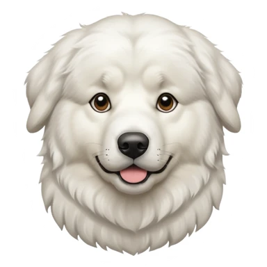 Great Pyrenees with not as thick fur sticker