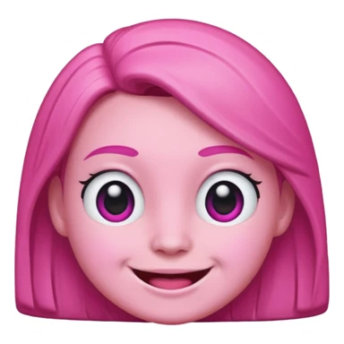 The character Bibble smiles while looking straight ahead. sticker