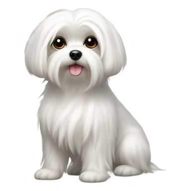 maltese dog sticker
