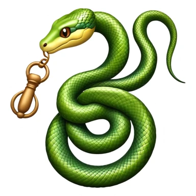 Snake with rattle on its tail sticker
