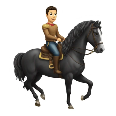 Cristiano sur cheval  sticker