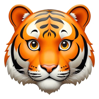tiger face with GG phrase bubble for Twitch emote sticker