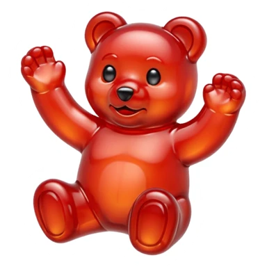 Red gummybear  sticker