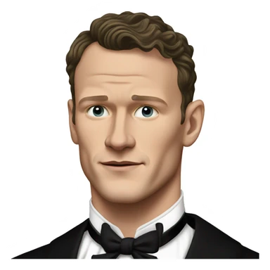 Jonathan Toews in black tuxedo; Renaissance art style sticker