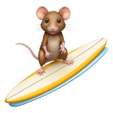 🐀 rat on a surfboard  sticker