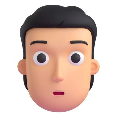 not very satisfied human face sticker