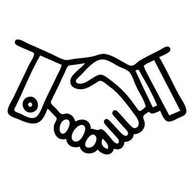 business handshake deal sticker