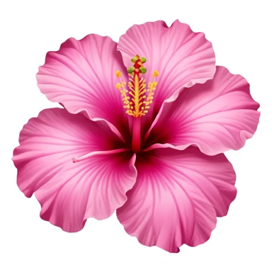 hibiscus flower pink sticker