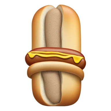 hot dog with gray bread sticker