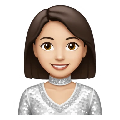 Terry Coldwell from East 17 with light skin, dark brown hair, white sequin outfit sticker