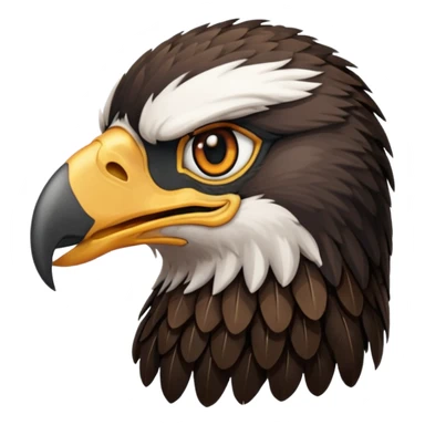 Eagle head emoji,use black theme, I dun want the white part  sticker