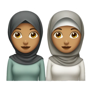 Muslim woman with hijab sticker