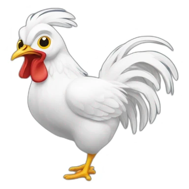 poule qui danse sticker