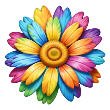 Tie dye daisy sticker