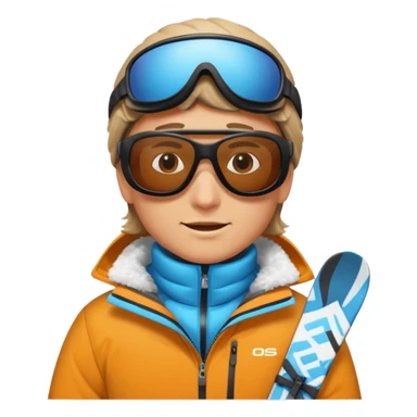 A person is skiing on the snow
person sticker