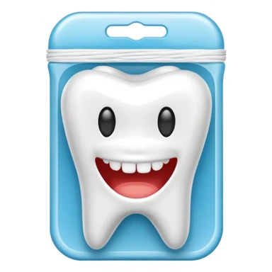 pack of dental floss thread  sticker