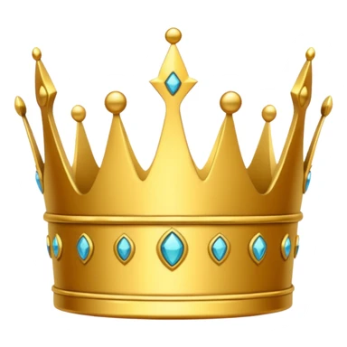simple crown, no diamands sticker