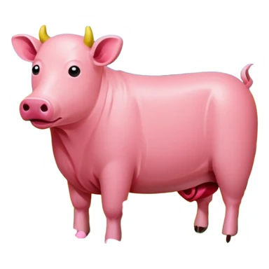 van gogh style pink SPAM  meat flowers landscape sticker