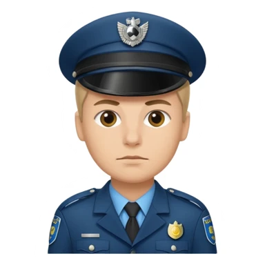 German police var sticker