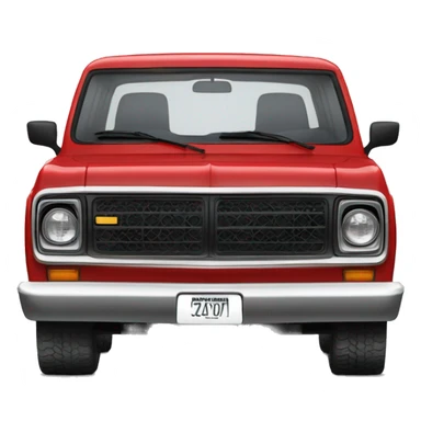 Red 1972 k5 blazer with black top sticker