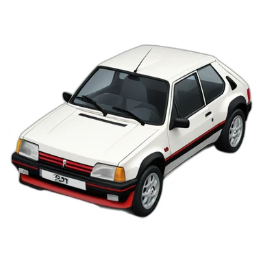 Peugeot 205 gti sticker