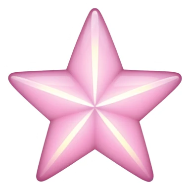 pale pink star sparkle sticker