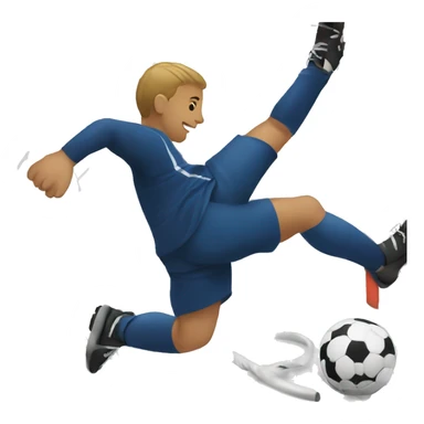 Person scoring a goal sticker