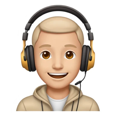 Vector Emoji Emoji Wearing Headphones Happy Stock Vector (Royalty Free) 573495412 | Shutterstock sticker