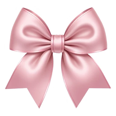 light pink ribbon bow sticker