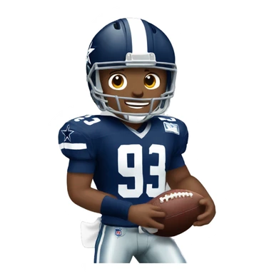 NFL football player, Dallas cowboys, touchdown sticker