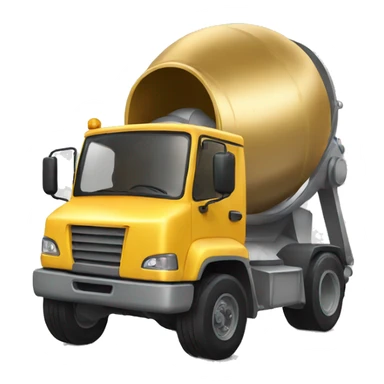 golden happy cement mixer  sticker