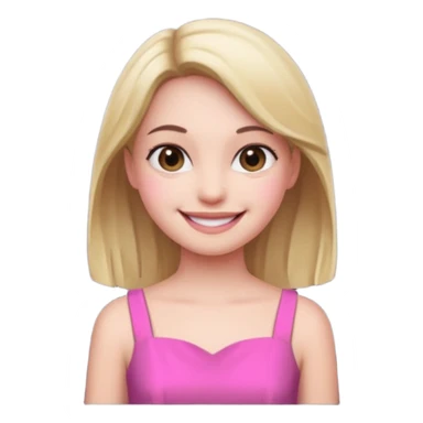 pink girly framed photo of a girl sticker