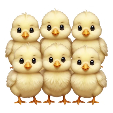 Pastel colored baby chicks  sticker