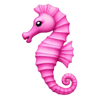 pink seahorse sticker
