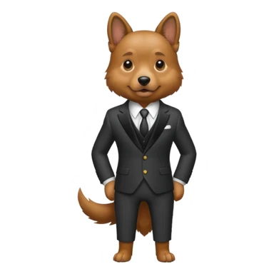 The dog went in a suit
 sticker