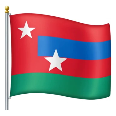  dagestan flag red blue green sticker