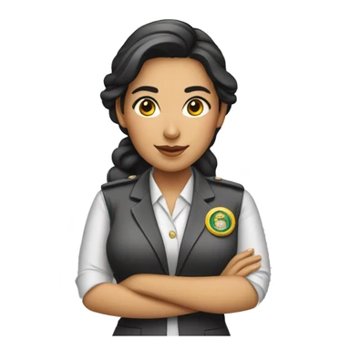 concierge female mexican young woman sticker