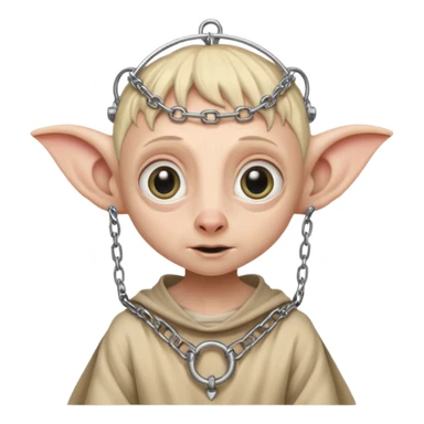 Dobby the house elf in bdsm  chastity cage sticker
