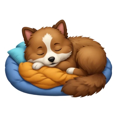 Doggy sleeping sticker