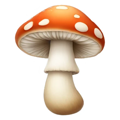 Make a mushroom with a face sticker